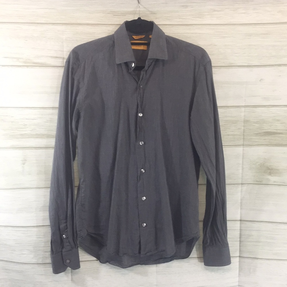 Hickey Freeman Gray  Button Down Shirt